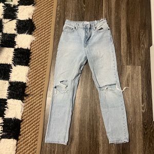zara distressed jeans